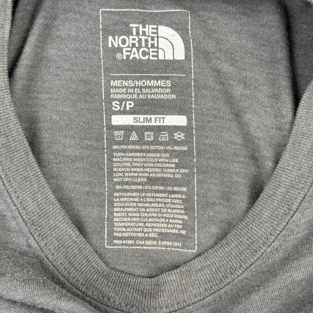 The North Face Never Stop Exploring Tshirt Men's Small Slim Fit American Flag - Picture 4 of 8